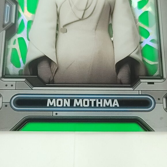 2023 Topps Star Wars High Tek Pattern 1 Green Diffractor 19  2023 Topps Star Wars High Tek Pattern 1 Green Diffractor 19/75 Mon Mothma